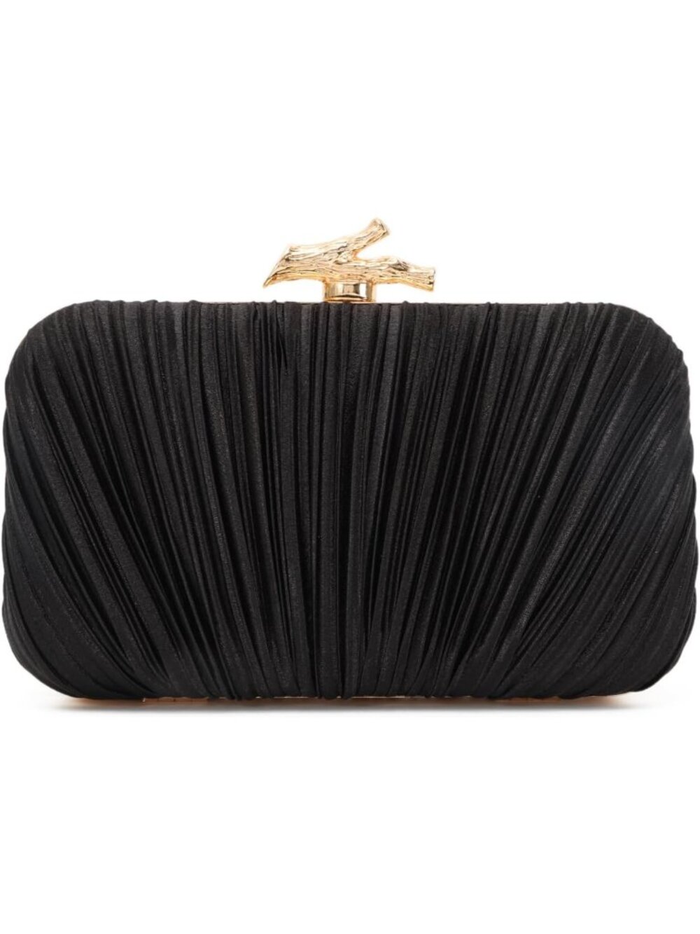〽️Women's Black Pleated Clutch Purse With Chain Wedding Party Evening Bag
